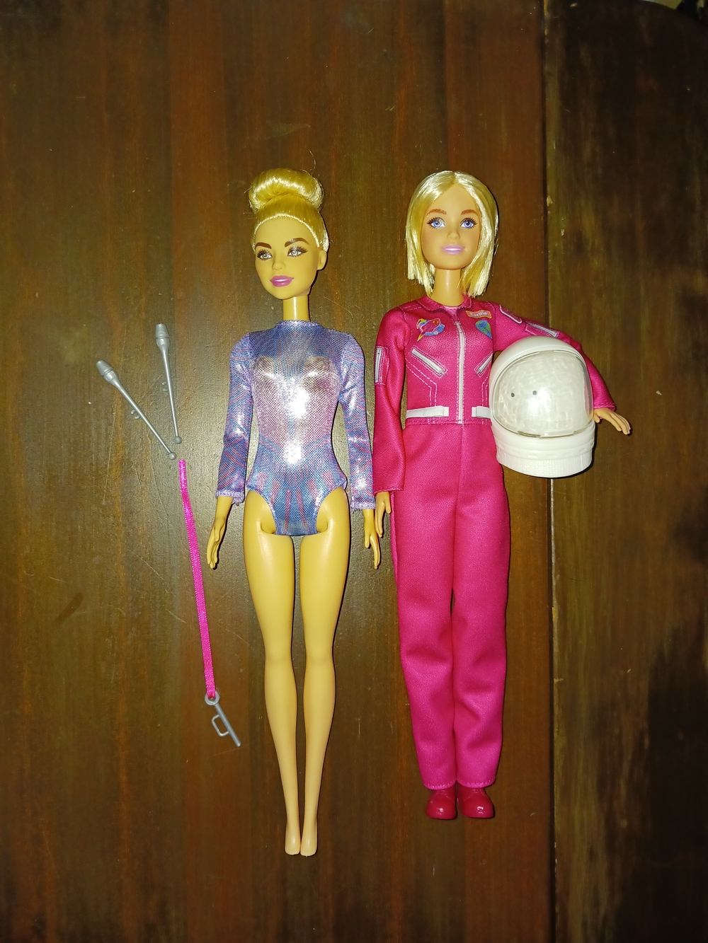 Barbie Career Dolls Astronaut and Rhythmic Gymnast Barbie Dolls